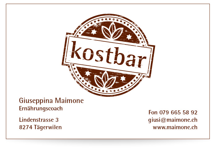kostbar - Giuseppina Maimone - T&auml;gerwilen